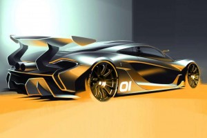 McLaren P1 GTR – Erste Zeichnung
