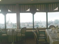 Einer der schönsten Aussichtspunkte in Moskau: das Panorama-Restaurant im 22. Stock des Hotels Golden Ring