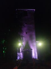 Illumination der Imgenbroicher Pfarrkirche anlässlich der 650-Jahr-Feier dieses (heutigen) Monschauer Stadtteils am 5. Juni 2011