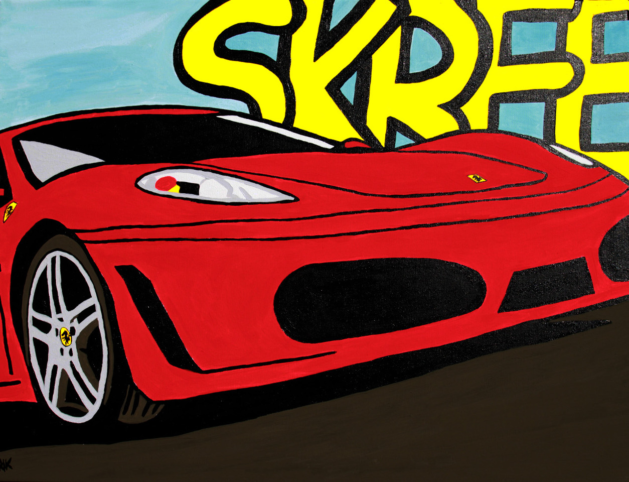Ferrari F430 Pop-Art (80cm x60cm)