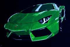 Green Bull - Lamborghini Aventador (100cm x 70cm)