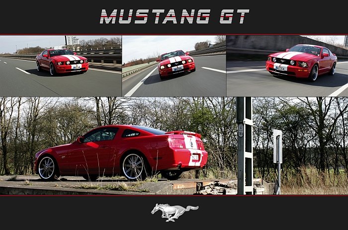 Mustang GT - Versuch während der Fahrt mit schnickers.