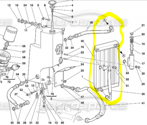 F355 hat nach Winterpause handtellergroßen Ölfleck - Ferrari 355