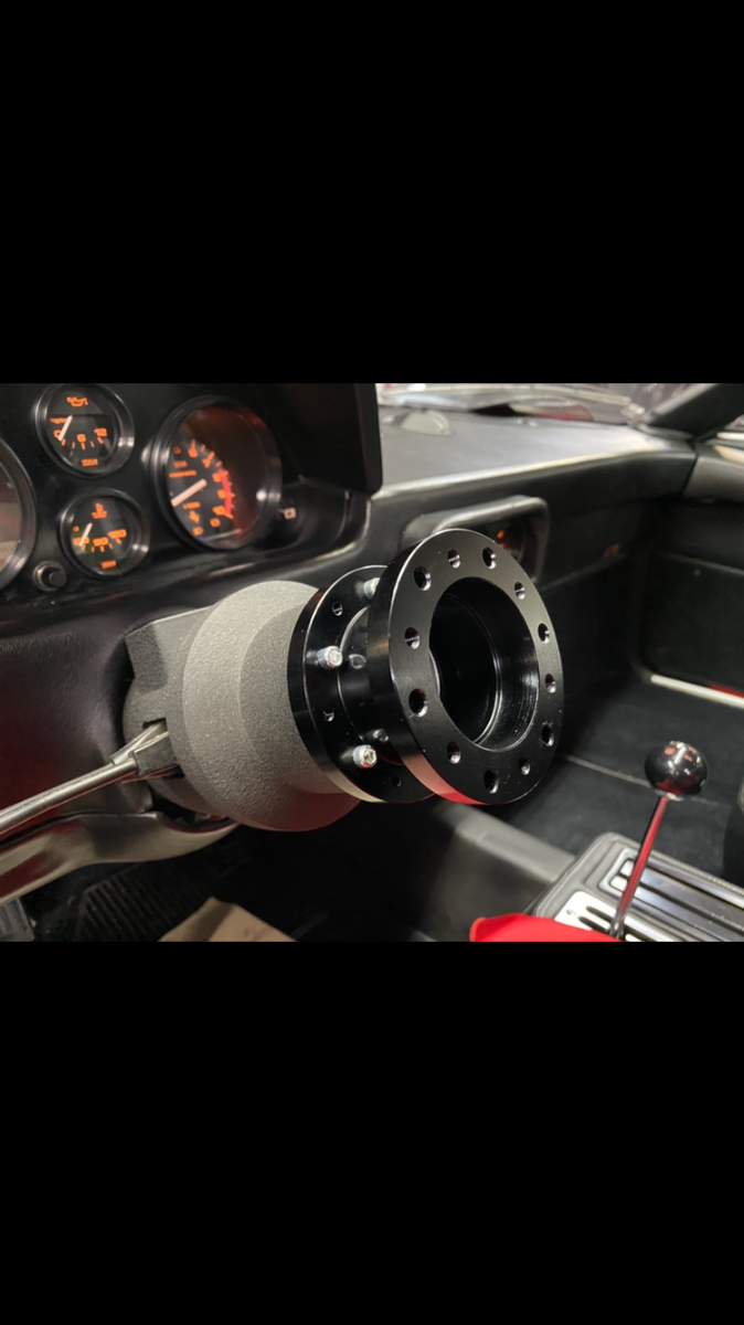 BMS Racing Autotuning - Lenkrad Adapter schwarz 12mm für Momo Naben mit  70mm auf Raid 74mm zu erweitern