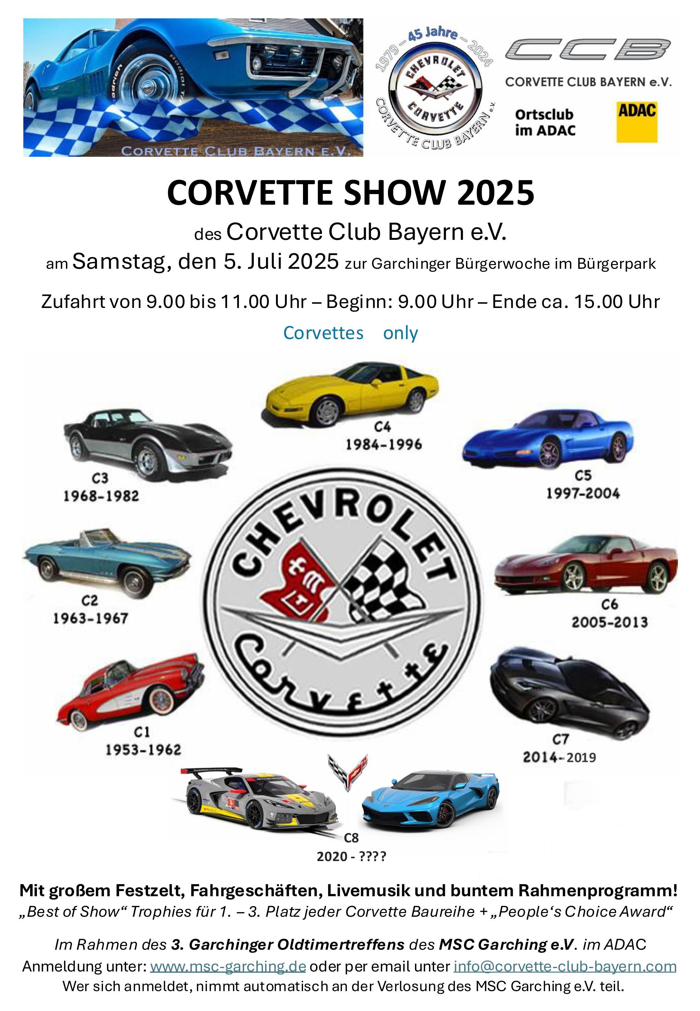 Corvette Club Bayern e.V. Sommerfest 2025