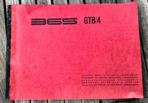 Ferrari 365 GTB/4 Ersatzteilkatalog Scaglietti