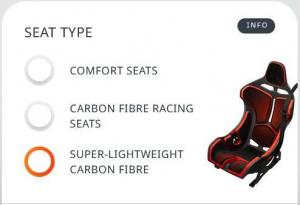 Super-Lightweight Carbon Fibre Sitze / Senna Seats für McLaren 750S